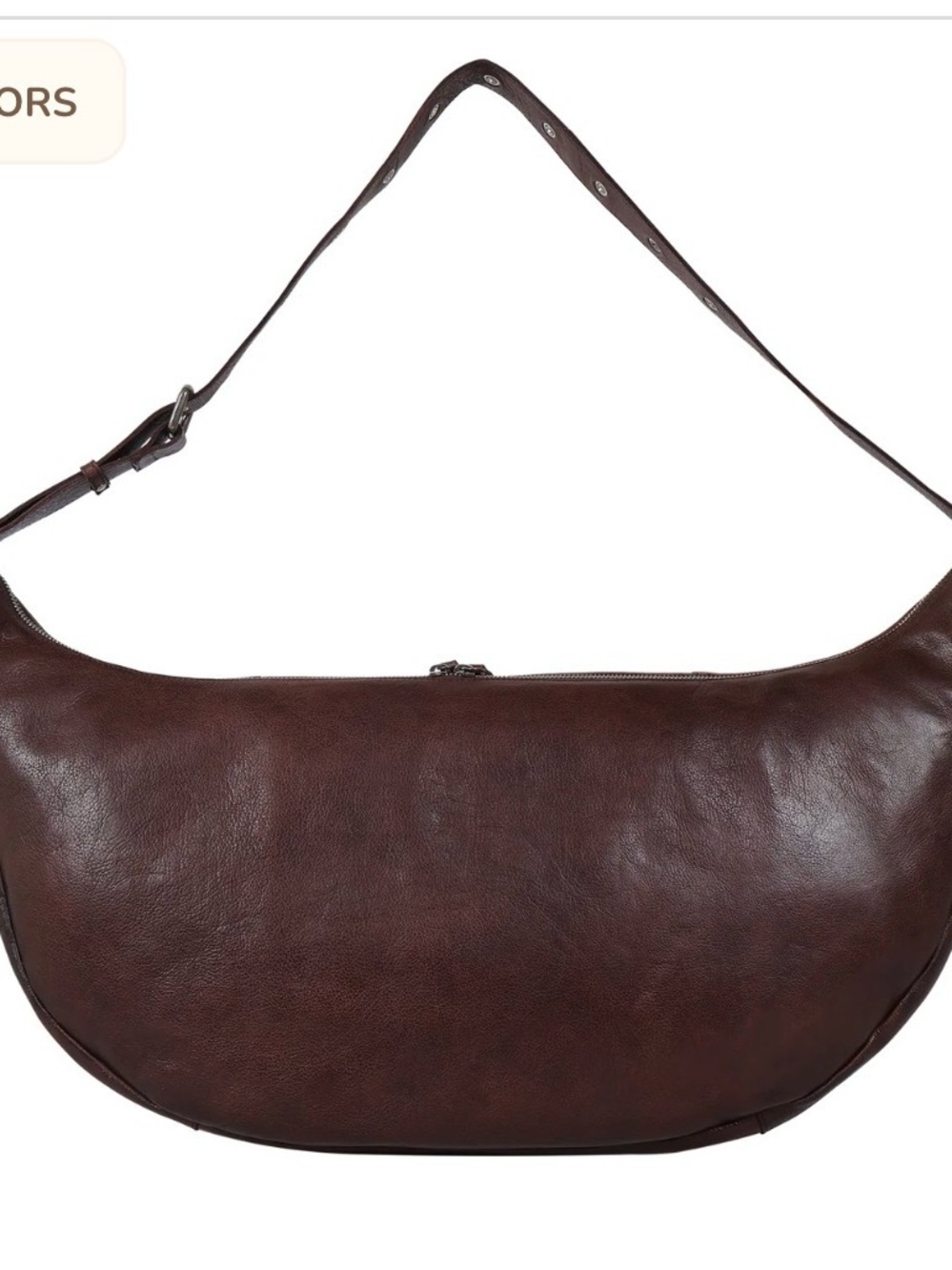 Classic Brown Leather Crossbody Bag